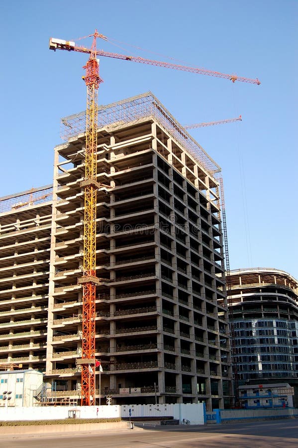 Gru della costruzione immagine stock libera da diritti Gru della costruzione immagine stock libera da diritti
