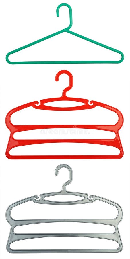 Gruccia per vestiti di plastica fotografie stock libere da diritti Gruccia per vestiti di plastica fotografie stock libere da diritti