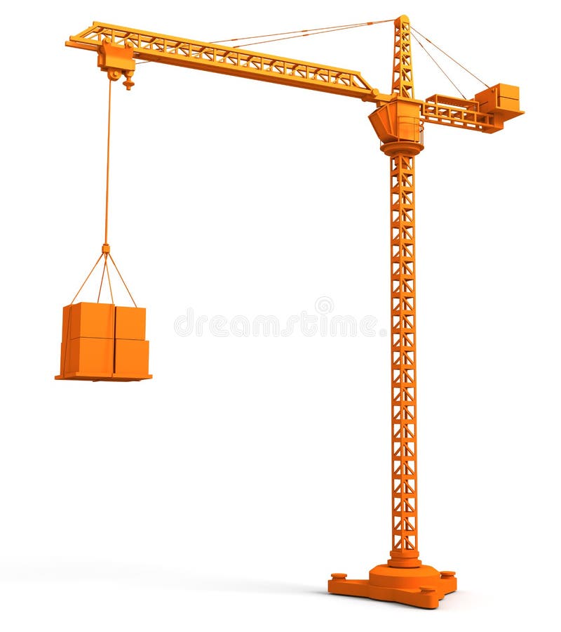 Grue à tour illustration de vecteur Grue à tour illustration de vecteur