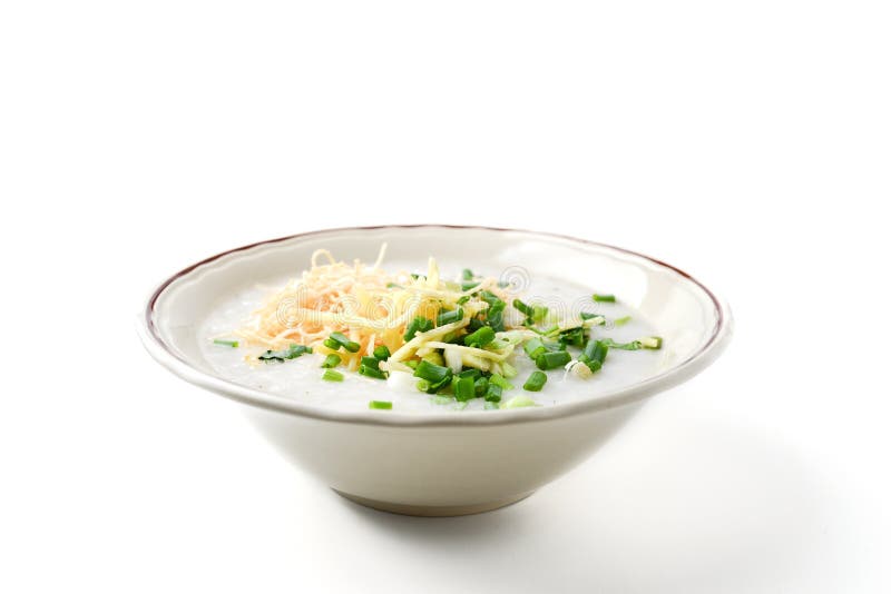 Gruel del riso fotografia stock