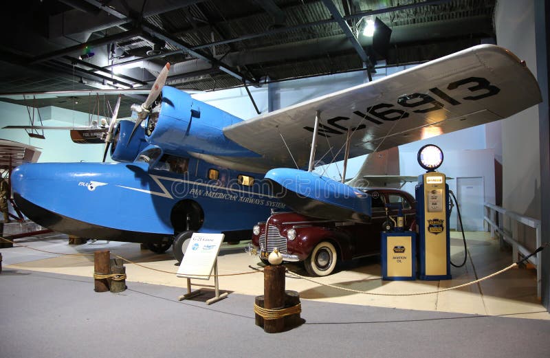 Grumman G-21 gąska na pokazie obrazy stock Grumman G-21 gąska na pokazie obrazy stock
