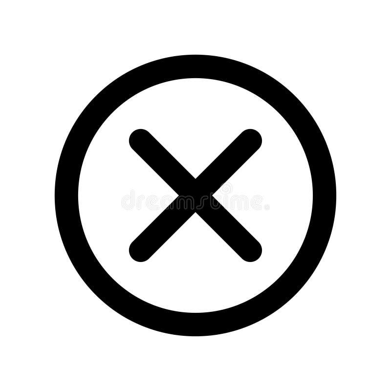 Grundläggande app-slutsymbol royaltyfri illustrationer