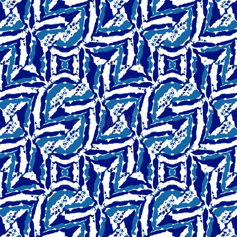 Grunge Abstract Intricate Seamless Pattern royalty free illustration