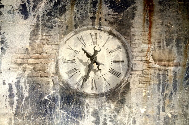 Grunge ancient clock