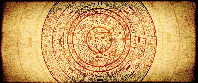 Aztec Mandala stock vector. Illustration of wheel, face - 32121705
