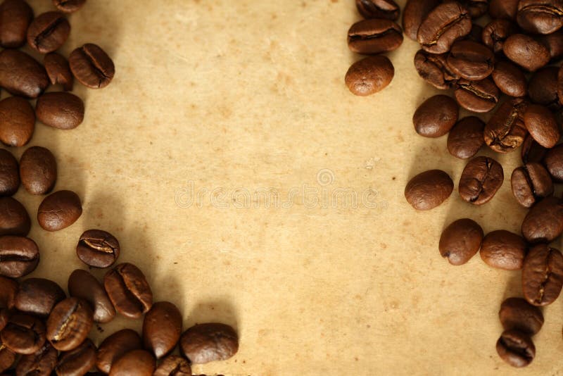 Grunge background with coffee