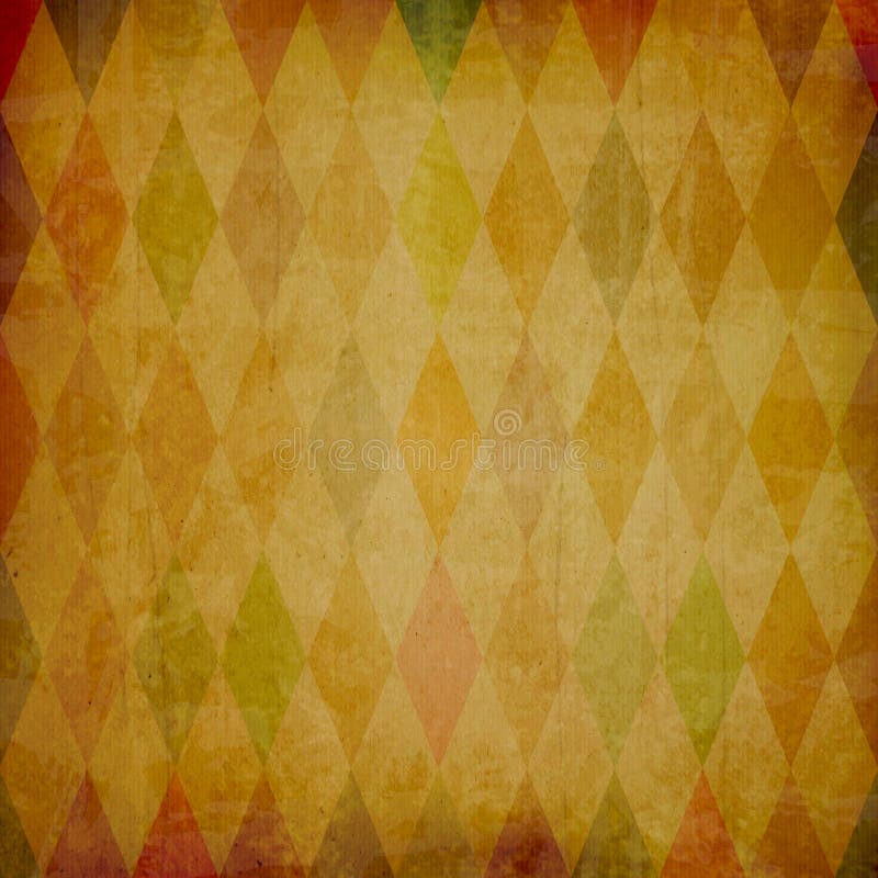 Grunge background with harlequin pattern