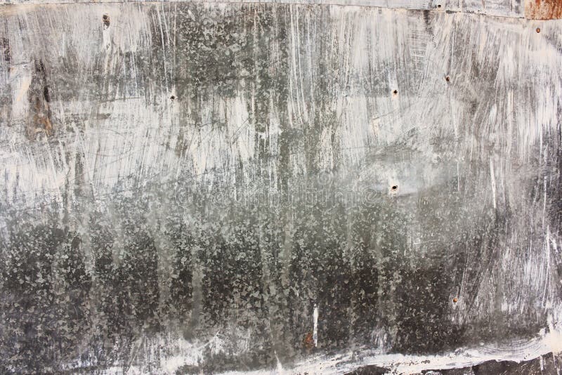 Grunge Background with White, Shabby Paint and Aluminum Texture Stock