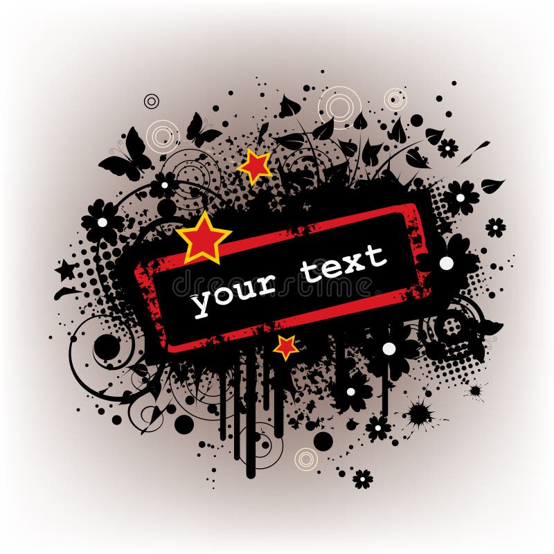 Grunge banner vector illustration