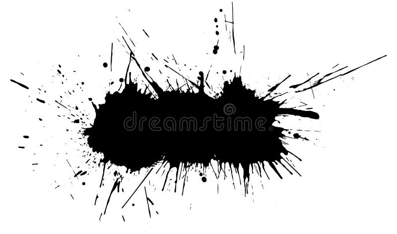 Grunge Banner with Blobs Paint with Copy Space. Vector Illustration ...