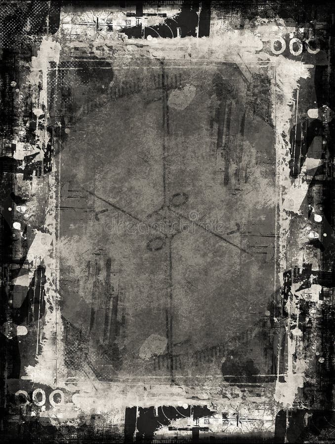Grunge border and background stock illustration Grunge border and background stock illustration
