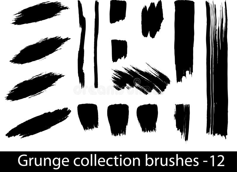 Grunge brushes line