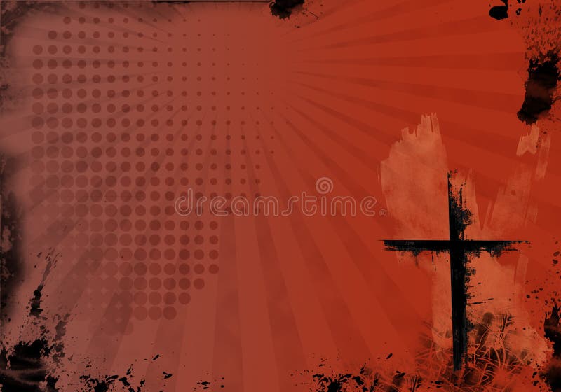 Grunge Cross Background stock illustration Grunge Cross Background stock illustration