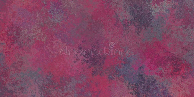 Grunge cyclamen czerwony i szary akwarela w tle royalty ilustracja