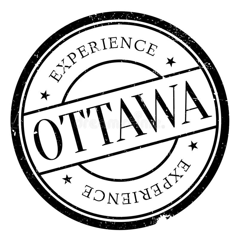 Grunge da borracha do selo de Ottawa ilustração do vetor Grunge da borracha do selo de Ottawa ilustração do vetor