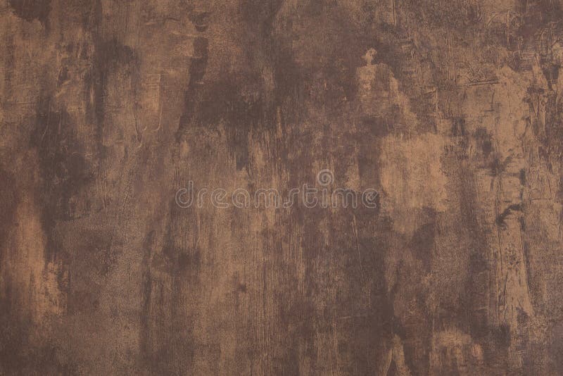 Grunge Dark Brown Wall Textured Abstract Background with Paint Spots
