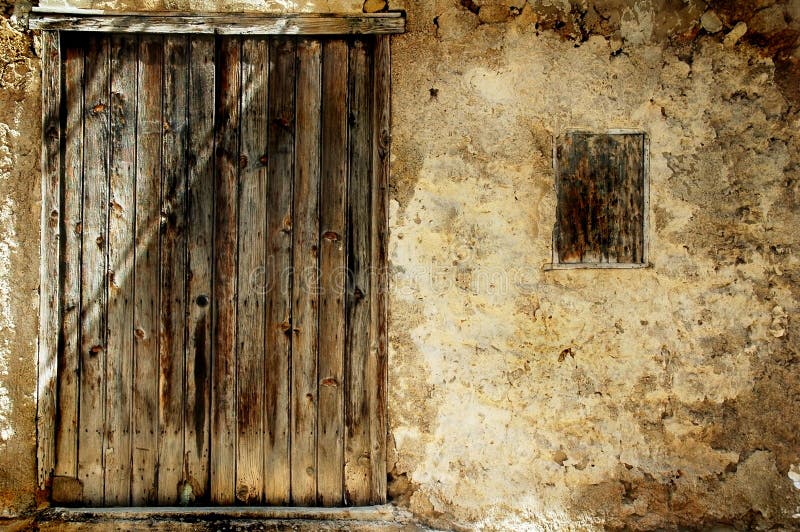 Grunge doorway background