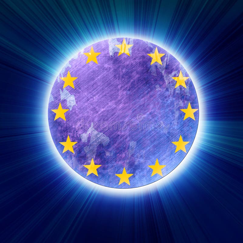 Grunge eu symbol vector illustration