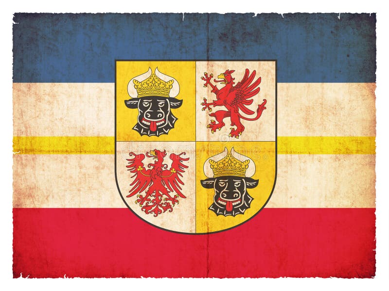 Grunge flag of Mecklenburg-Western Pomerania Germany stock photo Grunge flag of Mecklenburg-Western Pomerania Germany stock photo