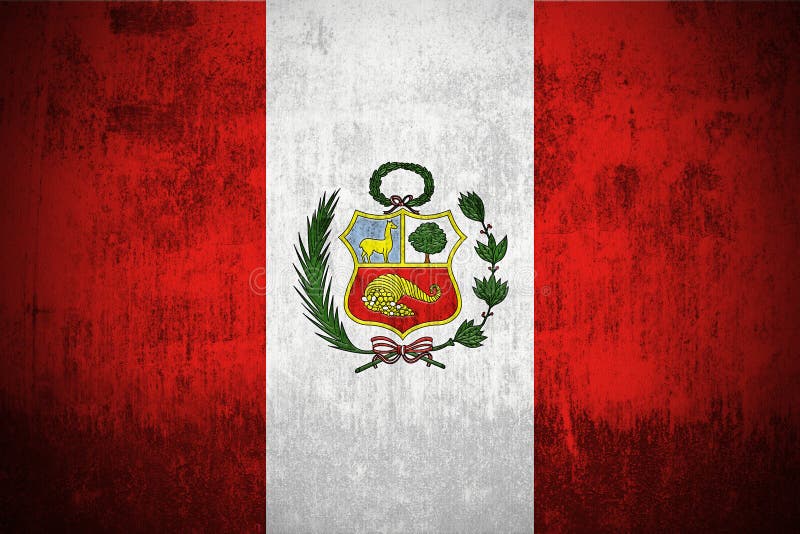 Grunge Flag Of Peru