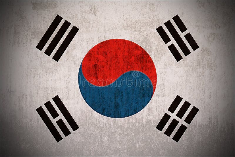 Grunge Flag Of South Korea