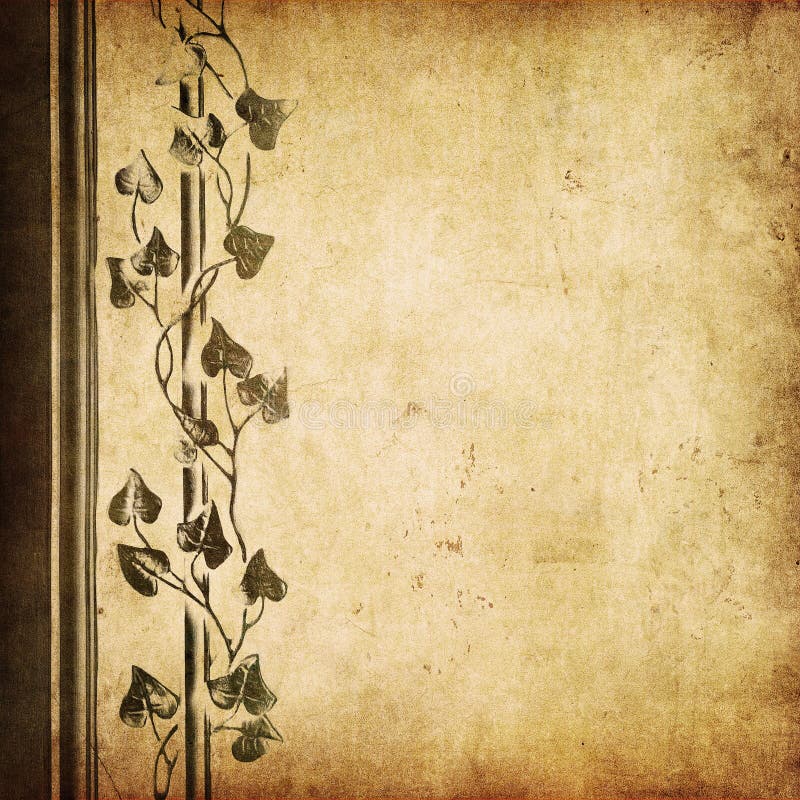 Grunge floral background