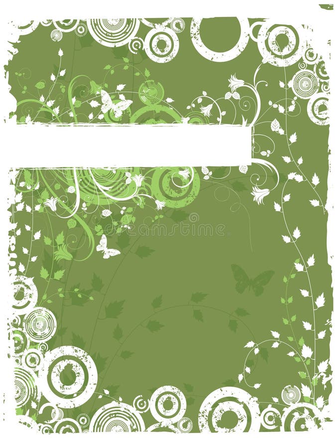Grunge floreale caotico royalty illustrazione gratis Grunge floreale caotico royalty illustrazione gratis