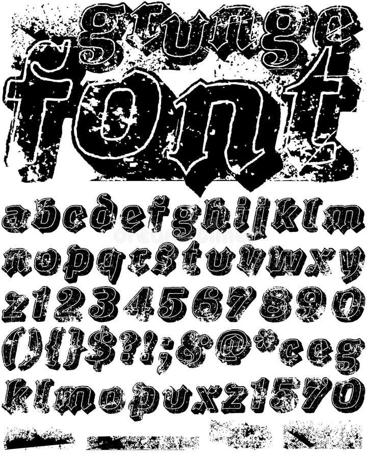 Vector Latin Stamp Font. Vector Stamp Abc with Grunge Texture. Stock Vector  - Illustration of print, imprint: 182607546