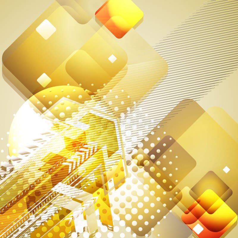 Grunge futuristische abstracte achtergrond met geometrische vormen Mo royalty-vrije illustratie Grunge futuristische abstracte achtergrond met geometrische vormen Mo royalty-vrije illustratie