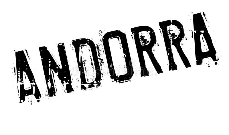 Grunge för Andorra stämpelgummi stock illustrationer