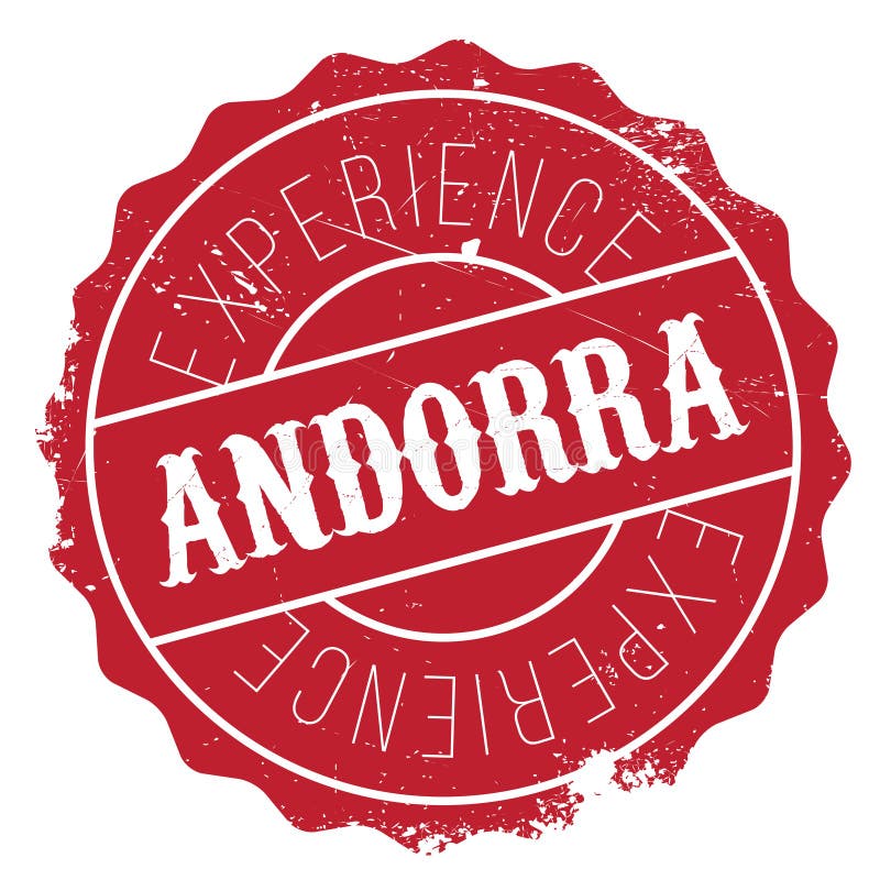 Grunge för Andorra stämpelgummi vektor illustrationer