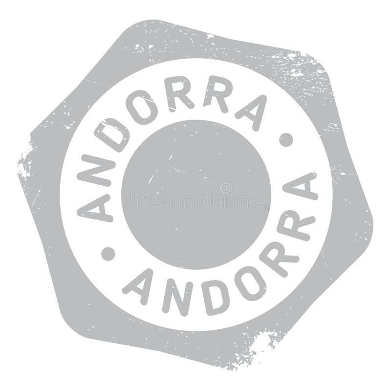 Grunge för Andorra stämpelgummi stock illustrationer