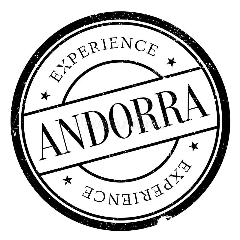 Grunge för Andorra stämpelgummi vektor illustrationer