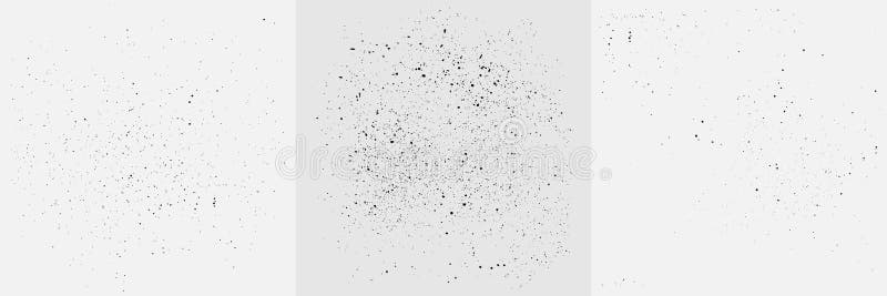 Grunge Grain Texture Set. Vector Abstract Spray Dots Background For posters, Patterns, Retro Style stock illustration