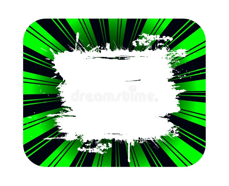 Grunge Green Background And White Banner Stock Vector - Illustration of