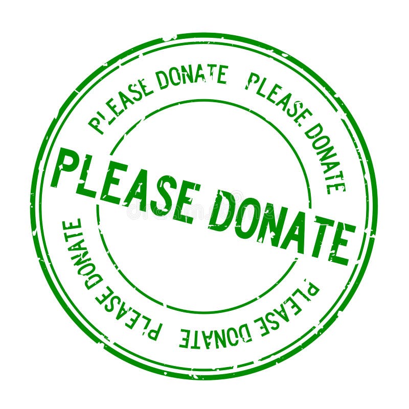 Please donate stock illustration. Illustration of sign - 109935756