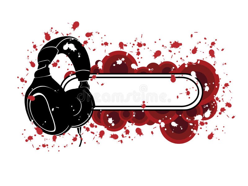 Headphones Color Graffiti. stock vector. Illustration of graffiti 2473563