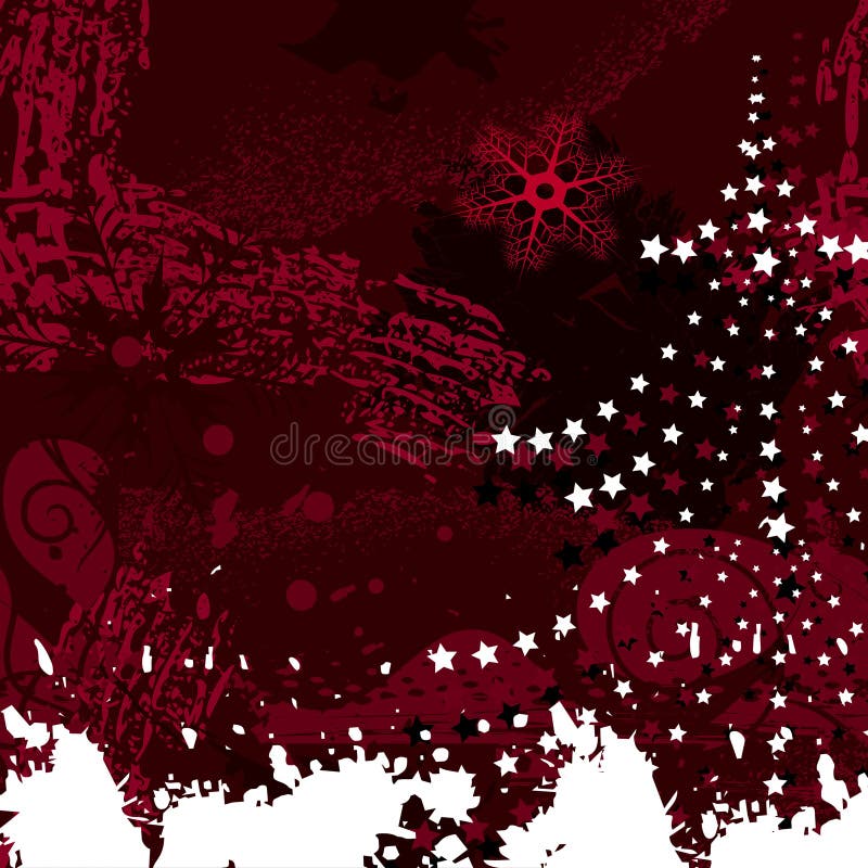 Grunge Hintergrund mit einem Pelzbaum vektor abbildung Grunge Hintergrund mit einem Pelzbaum vektor abbildung