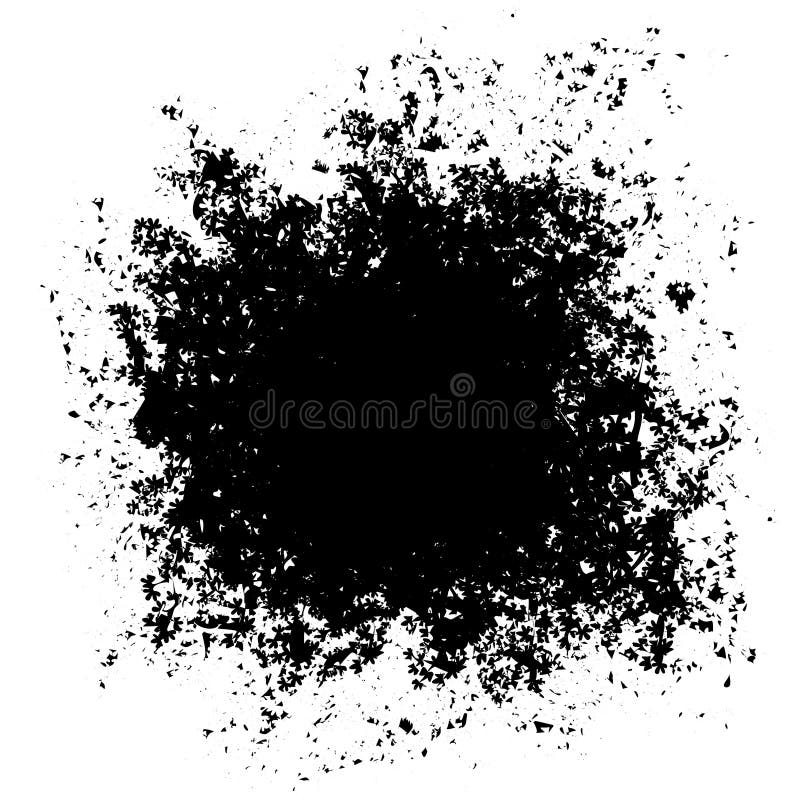 Grunge hole stock illustration