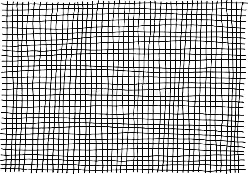 Grunge ink hand drawn texture with square cage pattern. Black and white background for design. Street art style. Scratch line art vector illustration Grunge ink hand drawn texture with square cage pattern. Black and white background for design. Street art style. Scratch line art vector illustration