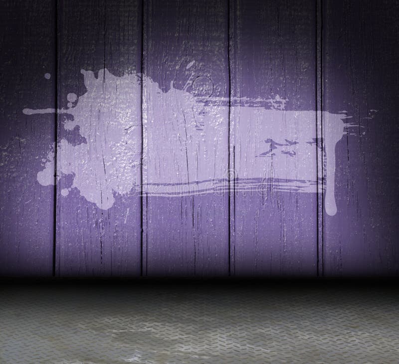 Grunge interior with splash frame