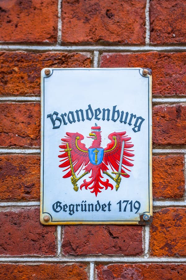 Grunge lable of Brandenburg (Germany) stock image Grunge lable of Brandenburg (Germany) stock image