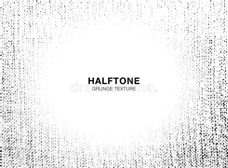 Grunge light halftone texture. Crumpled burlap border. Frame textile background halftone circle dots pattern. Vector royalty free illustration Grunge light halftone texture. Crumpled burlap border. Frame textile background halftone circle dots pattern. Vector royalty free illustration