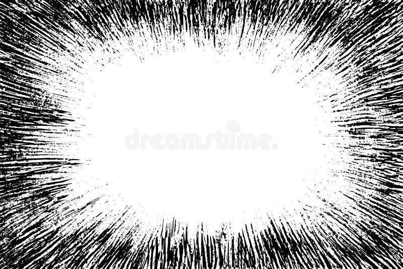 Grunge line. Lines for Concentration emphasis. Speed effect. Attention texture. Black focus line isolated on white background. Acc vector illustration