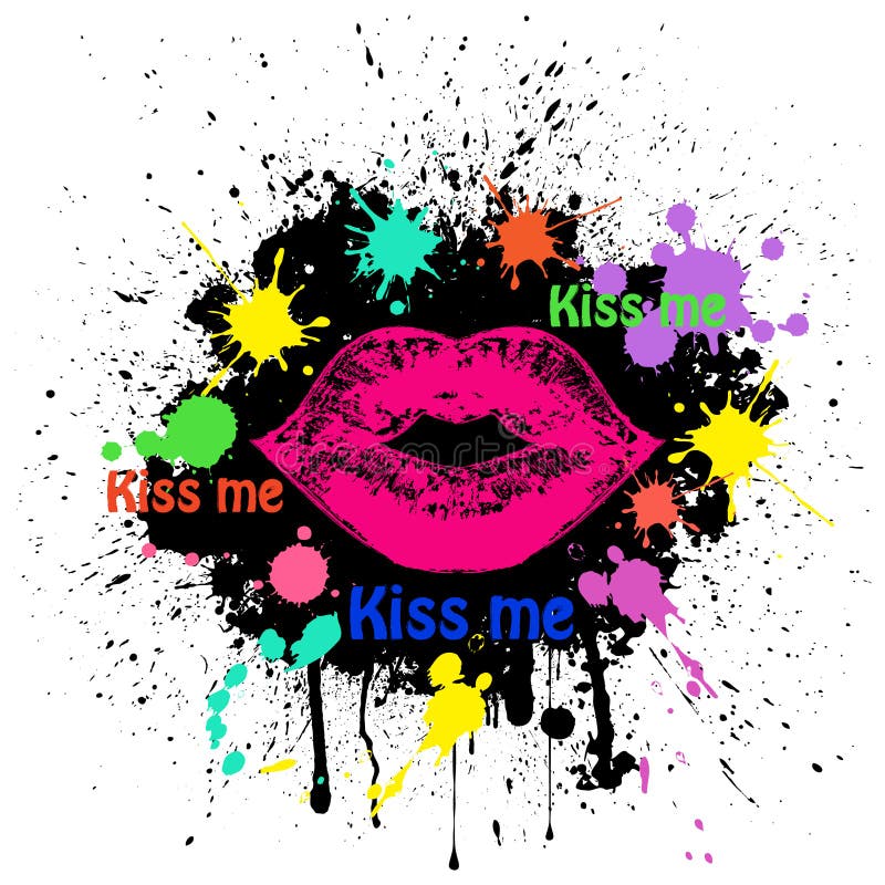 Red lips stock vector. Illustration of gloss, human, symbol - 20223455