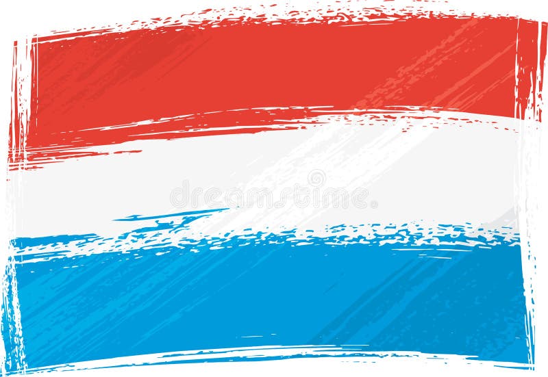 Luxembourg national flag created in grunge style. Luxembourg national flag created in grunge style