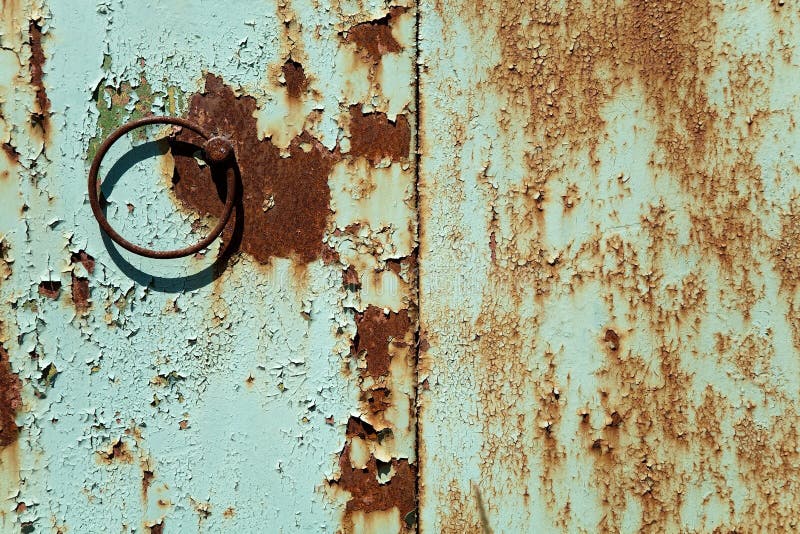 Grunge metal door background royalty free stock photography