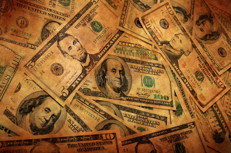 Grunge Money Background