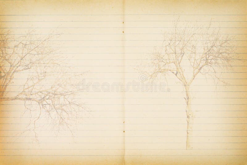 Grunge old page from notebook background royalty free stock photos