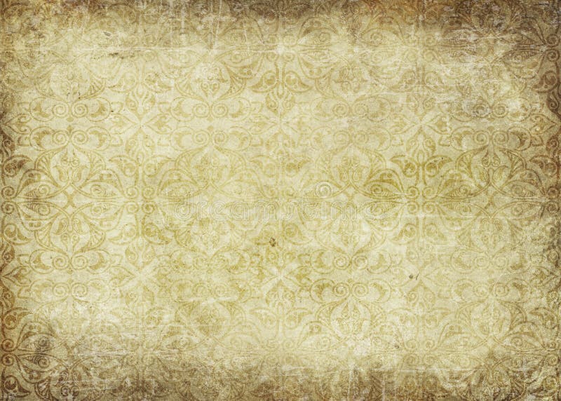 Grunge paper background with vintage patterns.